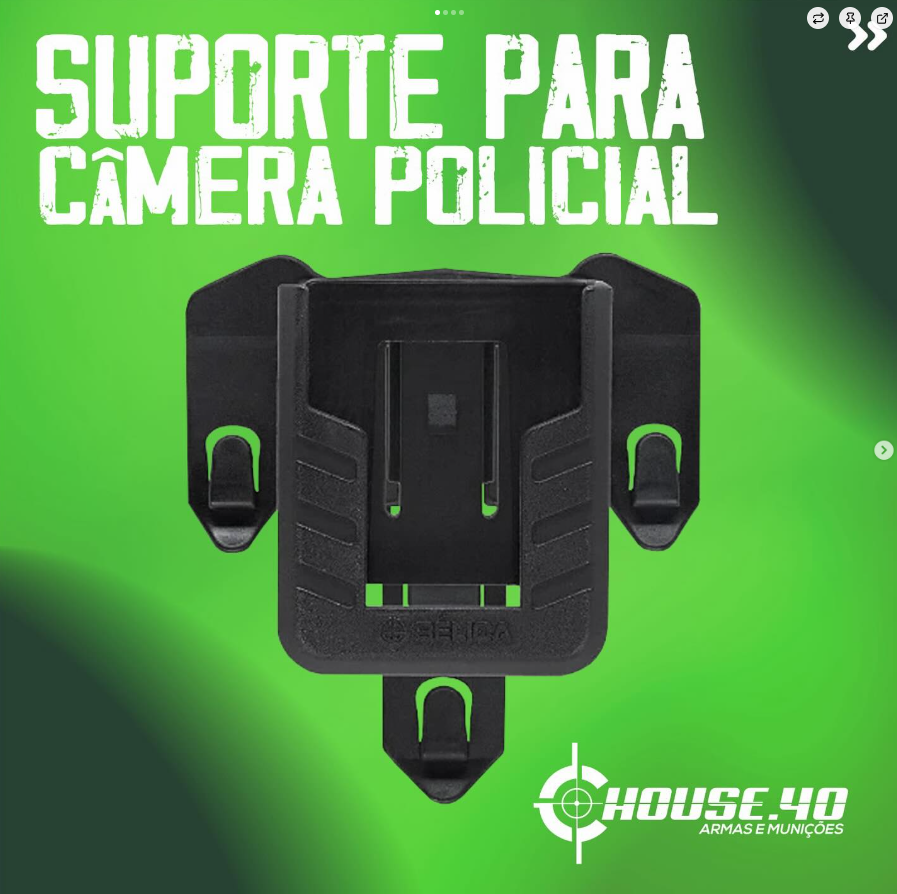 Suporte para Câmera Policial