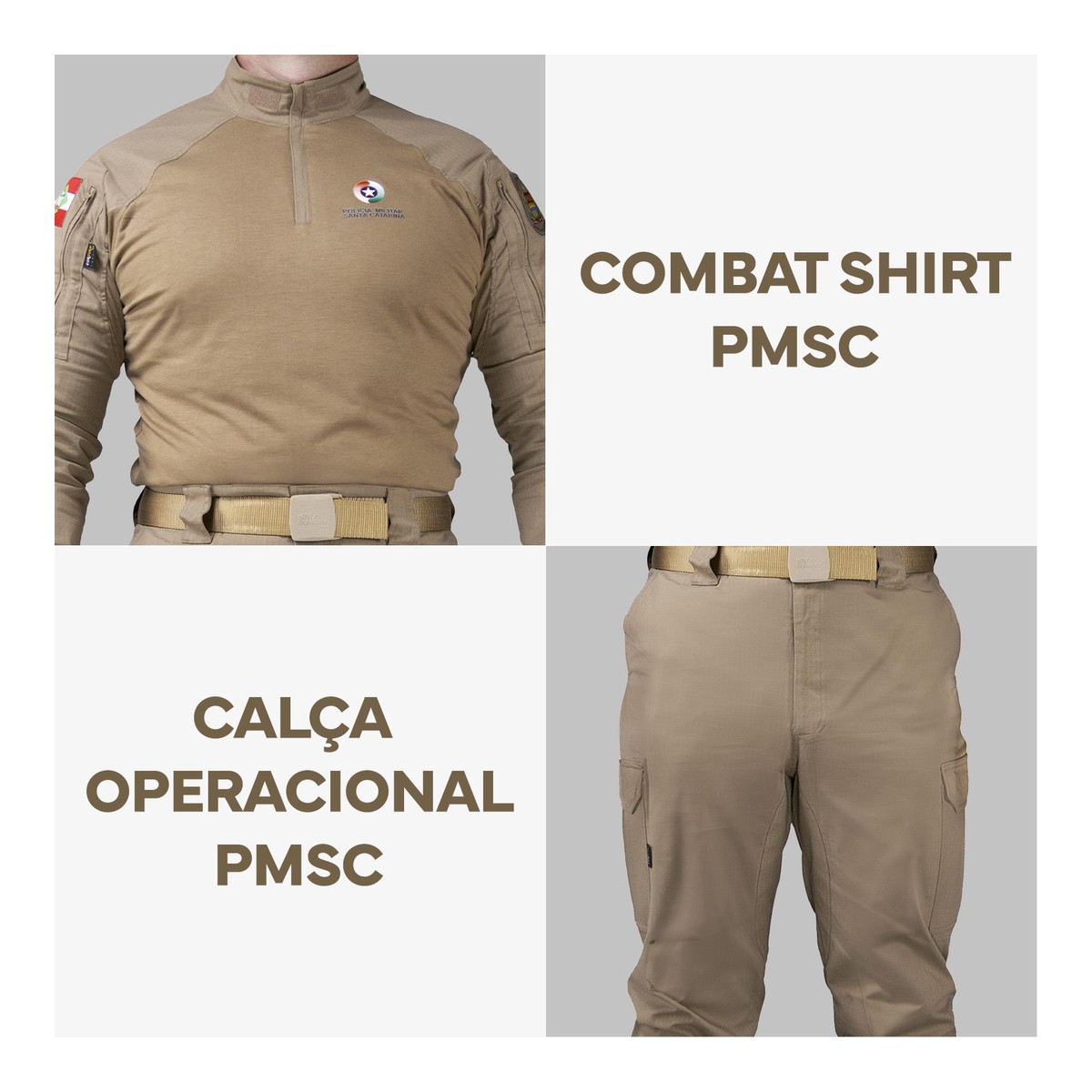 Kit uniforme padrão PMSC - Combat Shirt + Calça Operacional